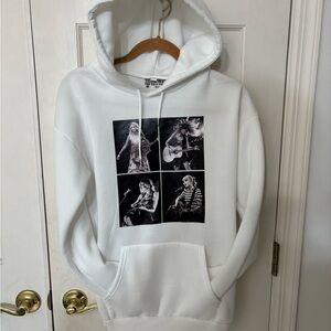 Taylor Swift 2023 Eras Tour White Graphic Hoodie
